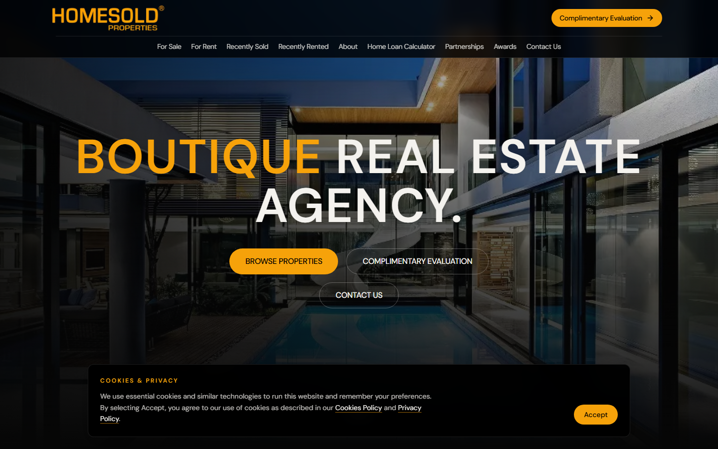 Homesold Properties — screenshot